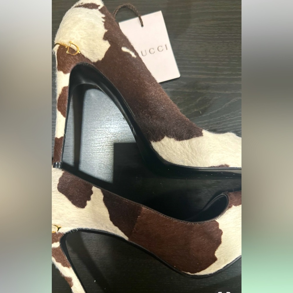 GUCCI PONY HAIR heels